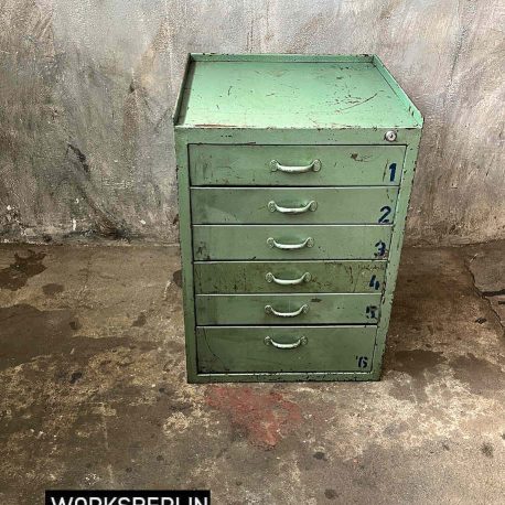 industrial style metallschrank mit schubladen