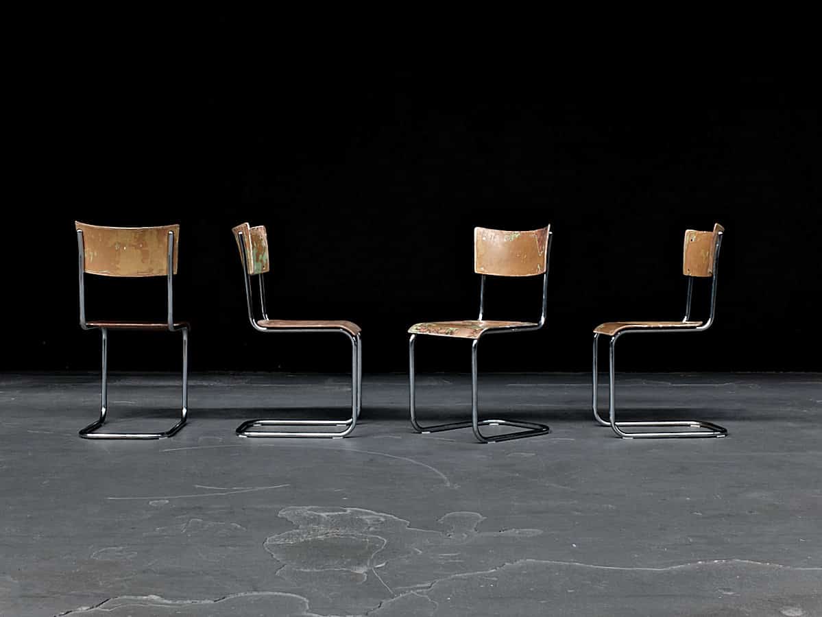 1/2 Benze Designer Stühle Retro Vintage 60er 70er Stuhl Bauhaus