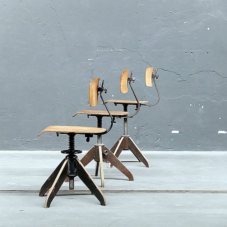 Vintage Industriedesign Möbel - ROWAC Fabrikstuhl von works berlin