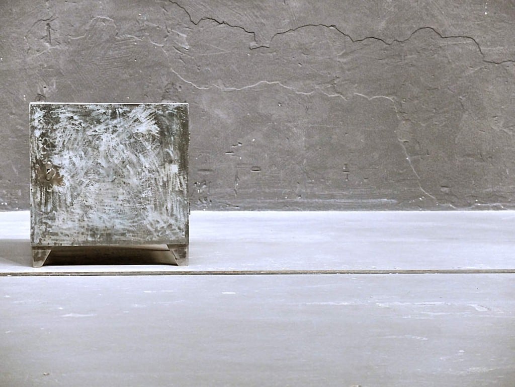 Vintage Metallschrank, alter schubladenschrank, industriemöbel