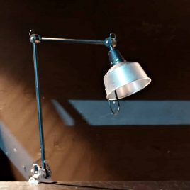 Arbeitstisch Lampe Tischlampe Gelenklampe Fabriklampe DDR Vintage 