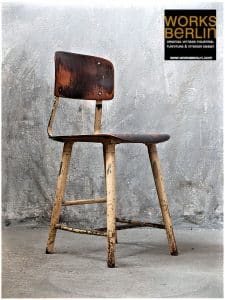 worksberlin.com restauriert und verkauft industriemöbel. dieser rowac fabrikstuhl ist DAS Industriemöbel. Vintage Industriemöbel sind besondere Eyecatcher und können mit vielen anderen Industriemöbeln kombiniert werden.