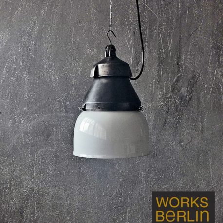 This is a perfect renovated vintage factory light . we sell vintage factory lights and genuine industrial furniture