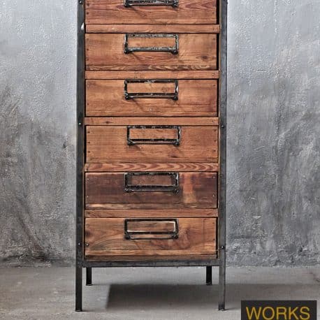 Vintage industrial furniture - vintage drawer cabinet, vintage industriemöbel, vintage schubladenschrank, industriemöbel, vintage industriedesign möbel, industrial vintage urban furniture, vintage industrial furniture, works berlin