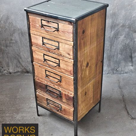 Vintage industrial furniture - vintage drawer cabinet, vintage industriemöbel, vintage schubladenschrank, industriemöbel, vintage industriedesign möbel, industrial vintage urban furniture, vintage industrial furniture, works berlin
