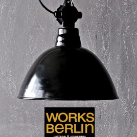 Fabriklampe vintage emailliert industrie design