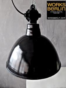 Fabriklampen - Emaille Fabriklampen vintage schwarz jetzt online kaufen