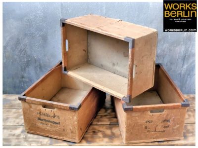 Industrielle Transportkisten - vintage industrielle Accessoires worksberlin