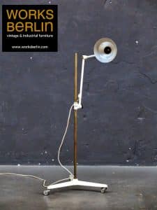 Vintage Midgard Stehlampe/ Gelenklampe
