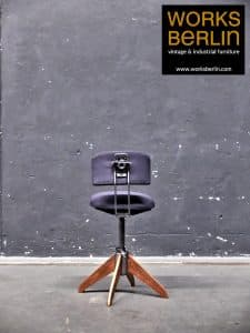 Vintage industrial furniture: restored Rowac Chair