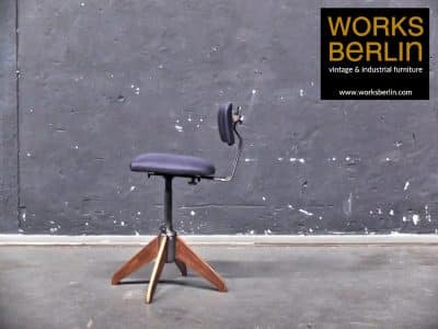 Vintage Industriemöbel: restaurierter ROWAC Stuhl, restaurierter ROWAC Stuhl - Ikonen der Industriemöbel @worksberlin.com