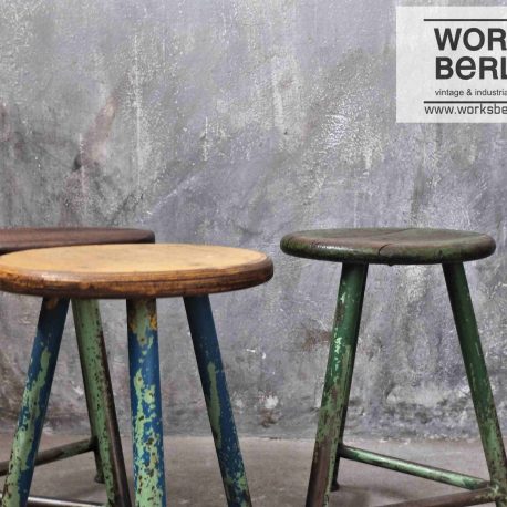 Alte Fabrikhocker/ Industriehocker - hockerIndustrial Chic 