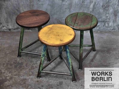 Shabbychic Industriemöbel: vintage Hocker
