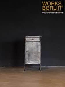 industrie chic schrank nachttisch klein aus metall