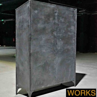 Restaurierter vintage Metallschrank - vintage Spind von Küppersbusch