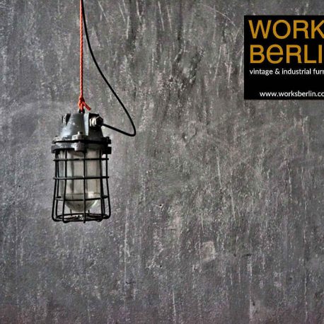Beleucht industrial style: vintage Bunkerlampe