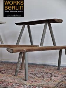 sitzbank aus holz rustikal outdoor shabby