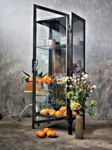 Aufgearbeitete vintage Arztvitrine