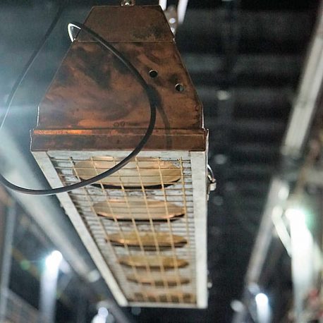 theaterlampe vintage alt blinder
