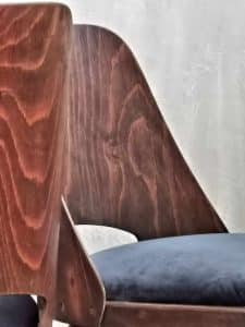 Mid Century Modern chairs by Oswald Haerdtl fully refurbished