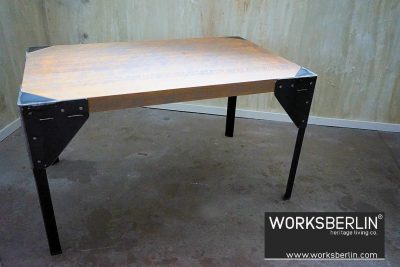 industriedesign esstisch metall