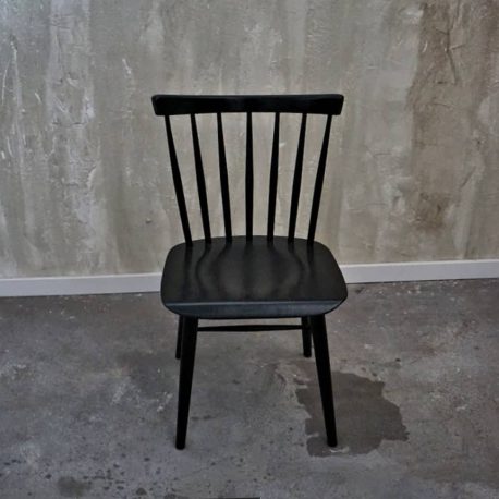 black vintage chair made by TON