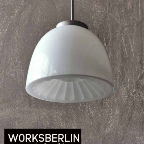 Art Deco Hängeleuchten mit Opalglas