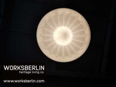 art deco jugendtil leuchte weiss pendellampe