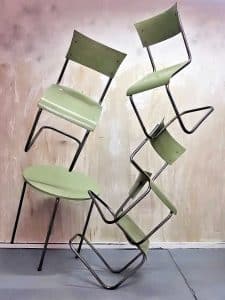 Set Tisch und Freischwinger Bauhaus Stil Mart Stam für Kovona
