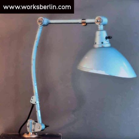 alte midgard gelenkleuchte hammerschlag blau