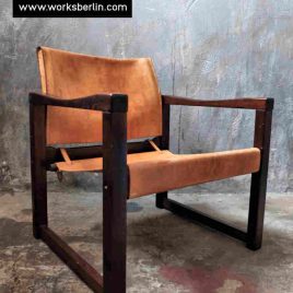 Vintage Sessel aus Leder von Karin Mobring vintage Möbel für gastronomie projekte