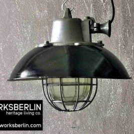 Werkstatt Bar Fabriklampe Industrielampe Vintage aufgearbeitet Anschlussfertig 
