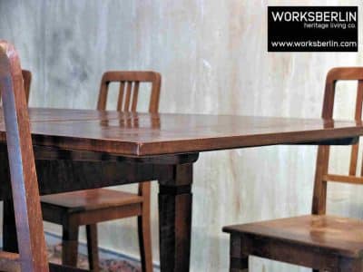 vintage extendable table from a german pub