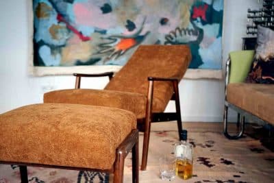 refurbished armchair mid century modern