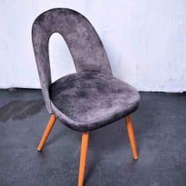 refurbished fully upholstered chairs mid century modern european vintage design chairs: Antonin Suman Industriemöbel