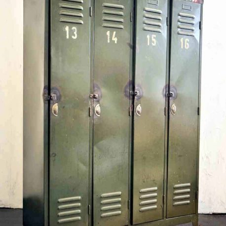 Online shop for vintage industrial furniture - vintage locker with 4 doors