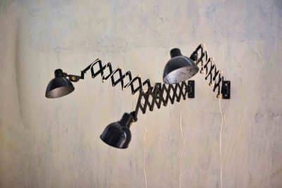 Vintage Scherenlampen von Helion