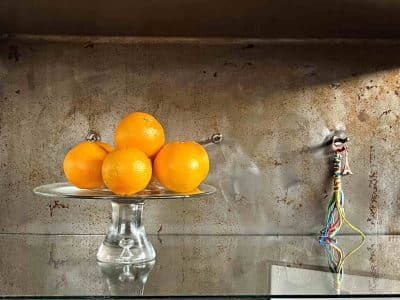 Detail Arztvitrine alt vintage gebraucht