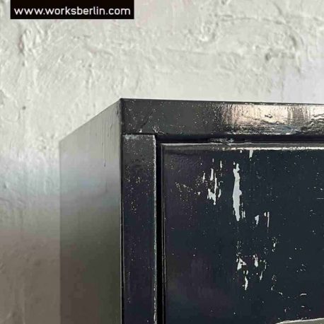 schwarzer spind spind alt vintage