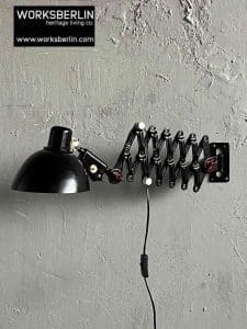 vintage industrial scissor lamp 60ies