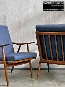 holz sessel vintage neu gepolstert ton sessel 60er jahre