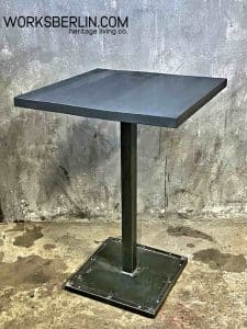Tische industriell stehtisch fabriktisch mit grauer holzplatte