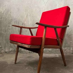 Mid Century Modern Sessel hochwertig neugepolstert