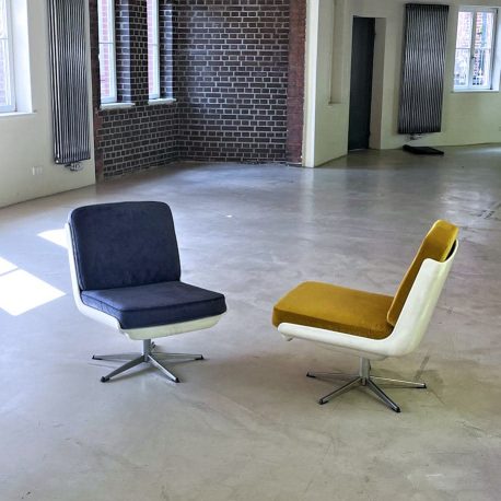 variopur vintage sessel gelb lounge design