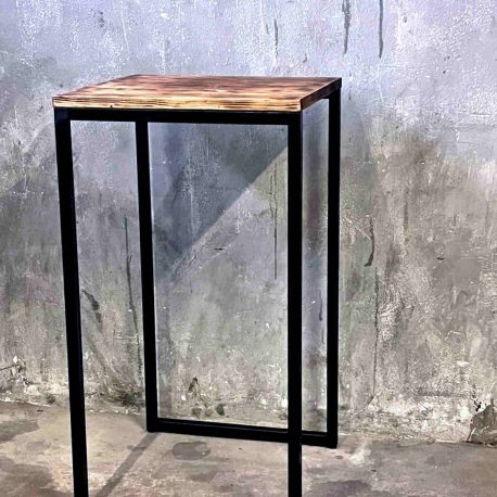 Fabriktisch stehtisch industrial stabil massiv Bartisch