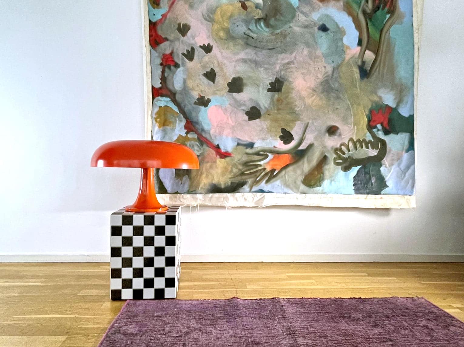 Vintage Nesso Tischlampe aus Fiberglas von Giancarlo Mattioli Vintage Nesso Tischlampe aus Fiberglas von Giancarlo Mattioli