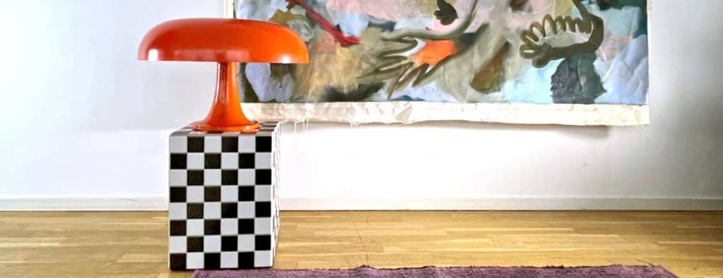 nesso tischleuchte artemide fiberglas 70er jahre worksberlin